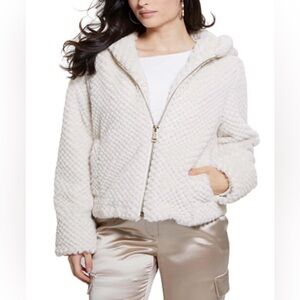 Guess Cream Teddy Jacket